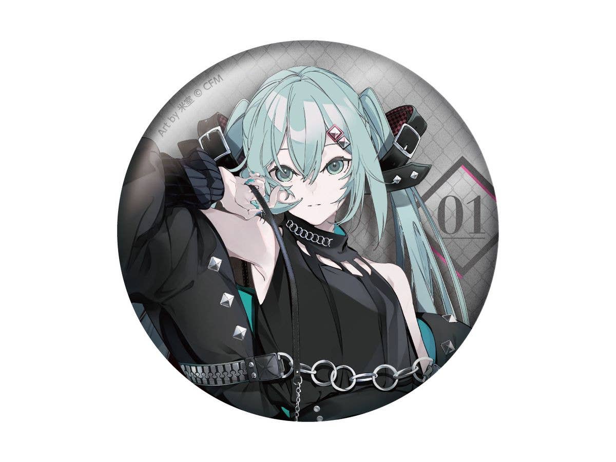 Hatsune Miku X Solwa: Metallic Can Badge Art By Yonemura