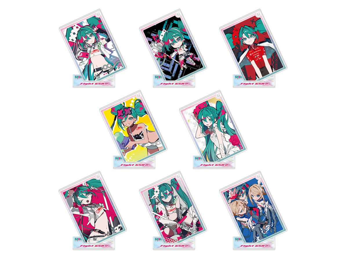 Hatsune Miku Gt Project: Racing Miku 2025Ver. Trading Acrylic Stand Keychain Vol.1 1Box 8Pcs