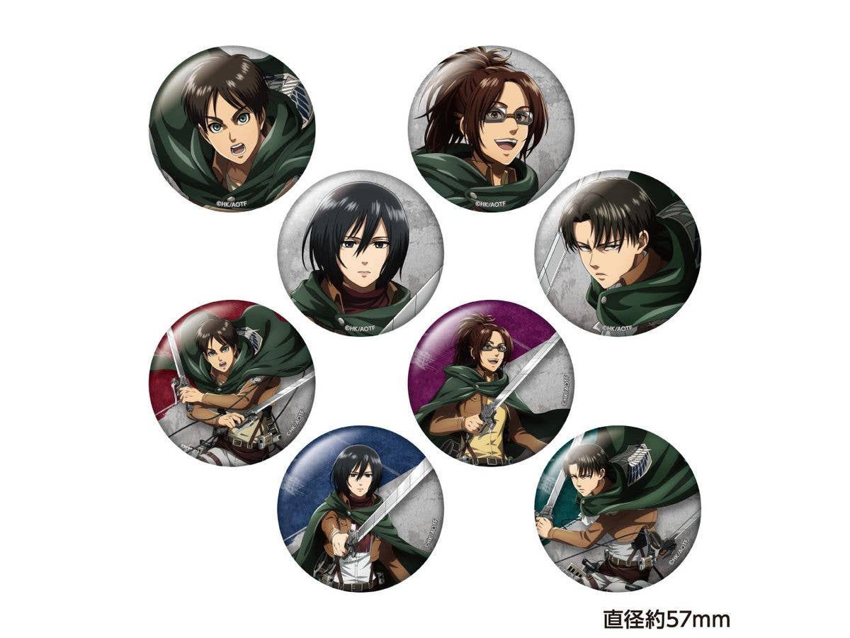 Attack on Titan: Trading Can Badge Fighting ver. 1 Box (8 pieces)