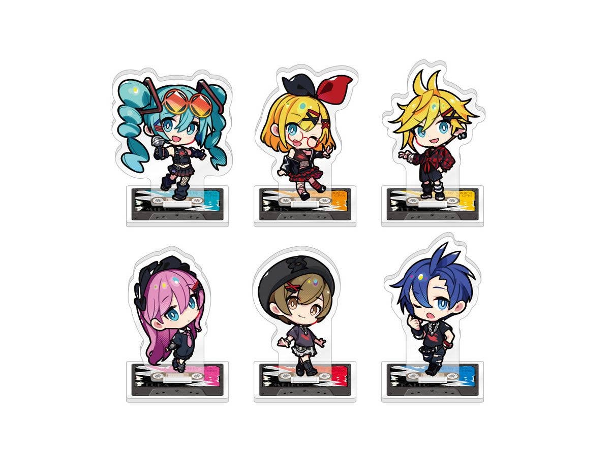 Hatsune Miku Don Quijote Fair 2025: Trading Chibi Character Acrylic Stand Band Ver. 1 Box (6 pieces)