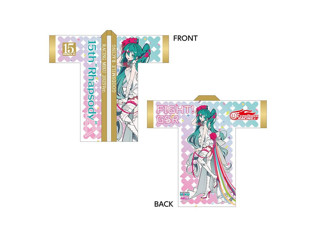 Hatsune Miku Gt Project: Racing Miku 15Th Rhapsody 2010-2025 Long Full Graphic Happy
