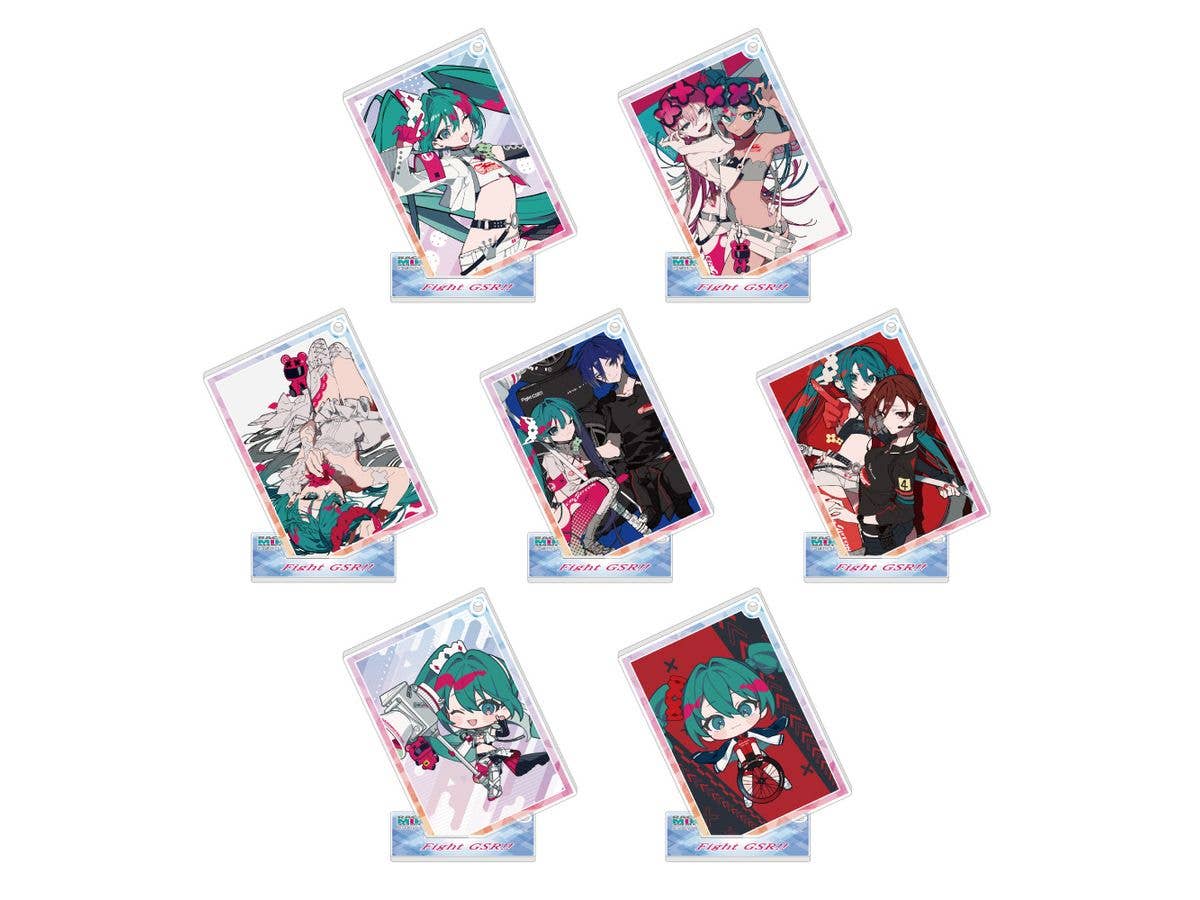 Hatsune Miku Gt Project: Racing Miku 2025 Ver. Trading Acrylic Stand Key Holder Vol.2 1 Box (7 Pieces)