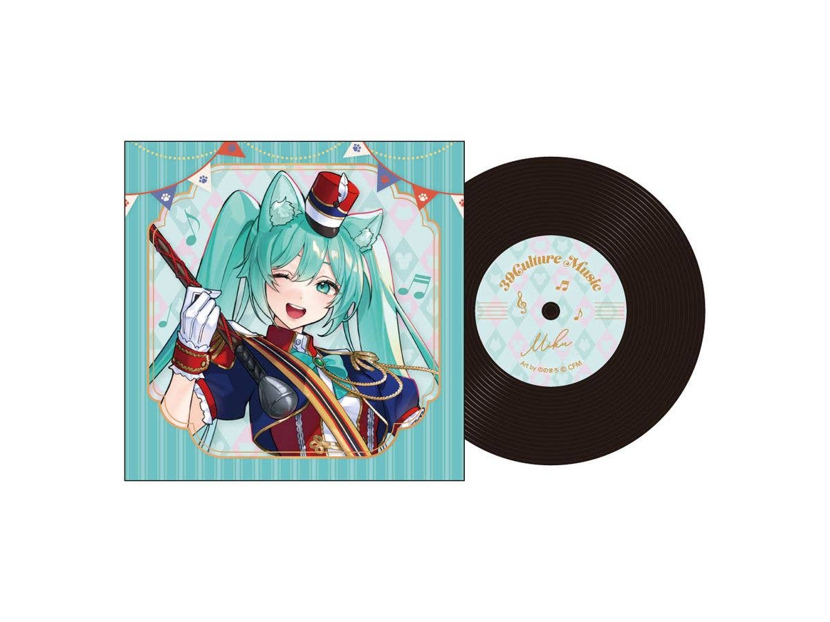 39Culture 2026: MUSIC Record-Style Coaster / Hatsune Miku