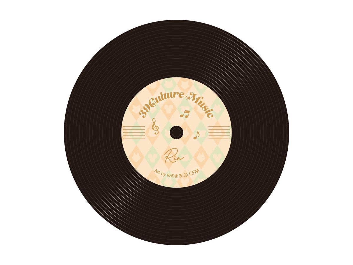 39Culture 2026: MUSIC Record-Style Coaster / Kagamine Rin