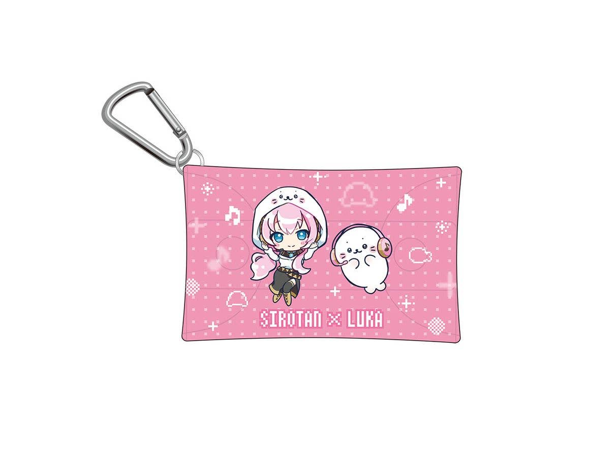 Shirotan x Hatsune Miku 2nd Edition: Clear Pouch with Carabiner - Megurine Luka