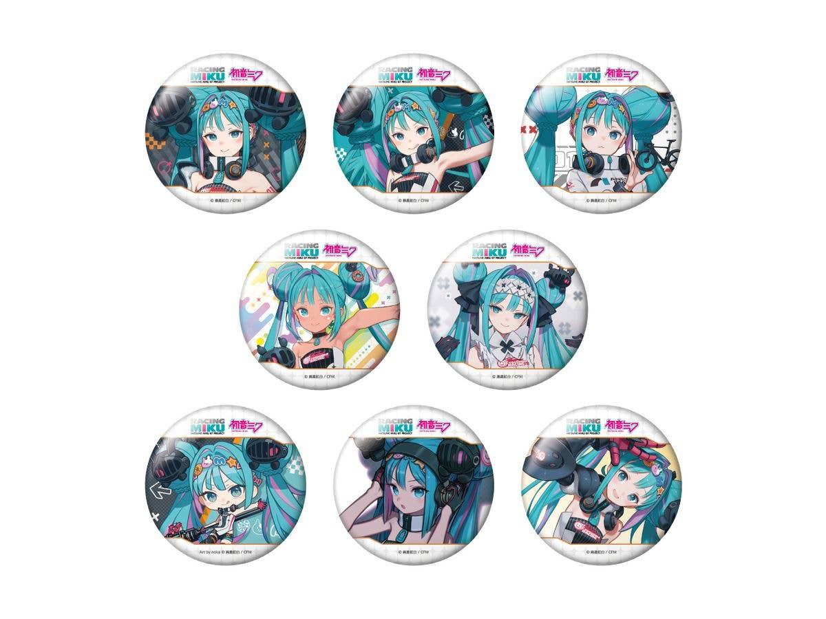 Hatsune Miku GT Project: Racing Miku 2026 Ver. Trading Large Can Badge Vol. 1: 1Box (8pcs)