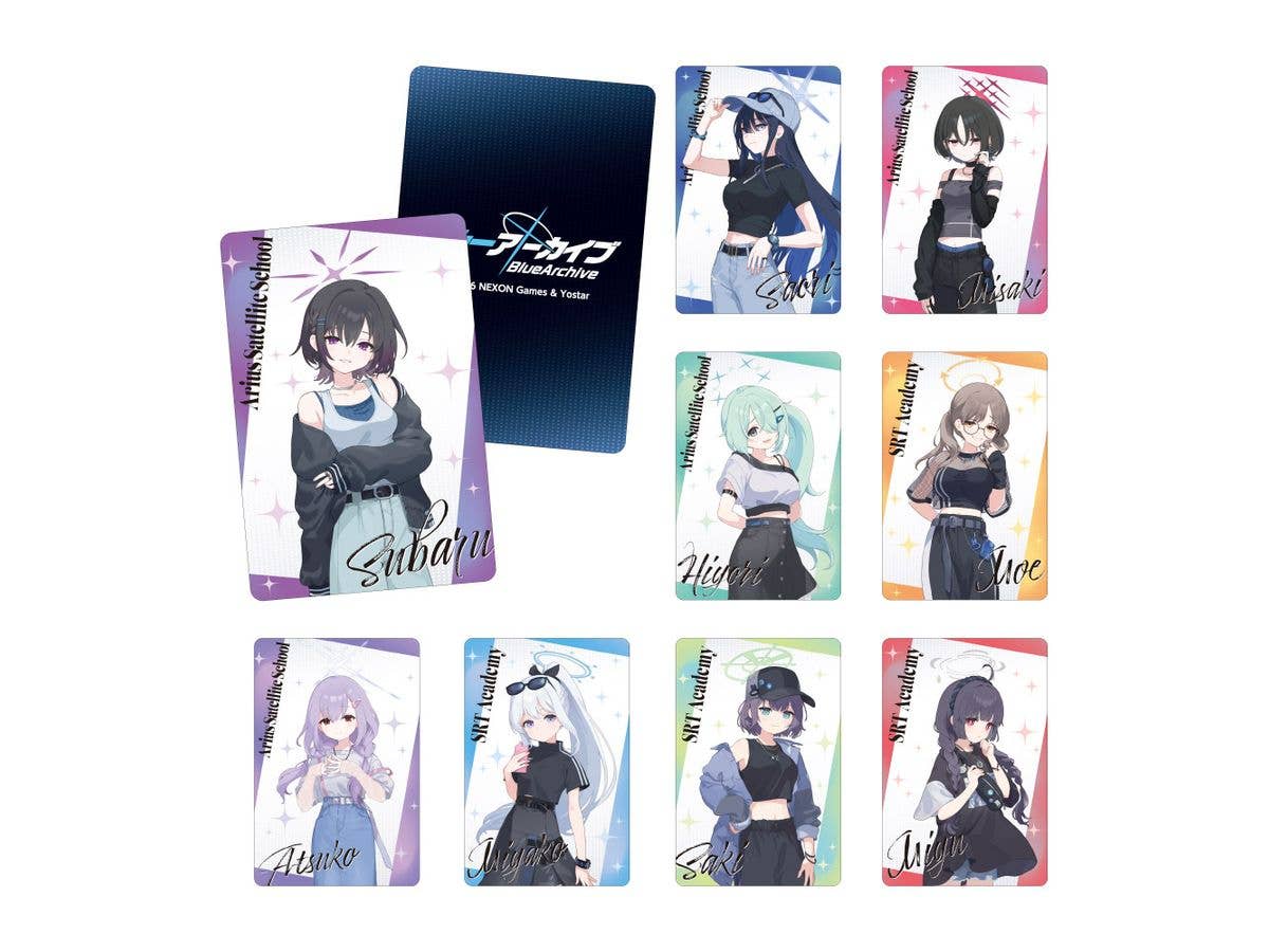 Blue Archive: Trading Original Illustration Metallic Cards 5.5th Anniversary POP UP STORE 1 Box (9 cards)
