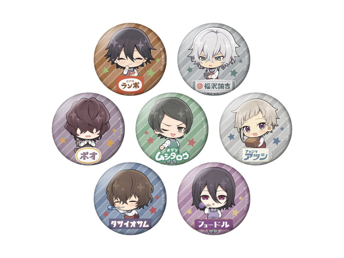 Bungo Stray Dogs: Trading Mini Can Badge Bungo Candy Store ver. 1Box 7pcs