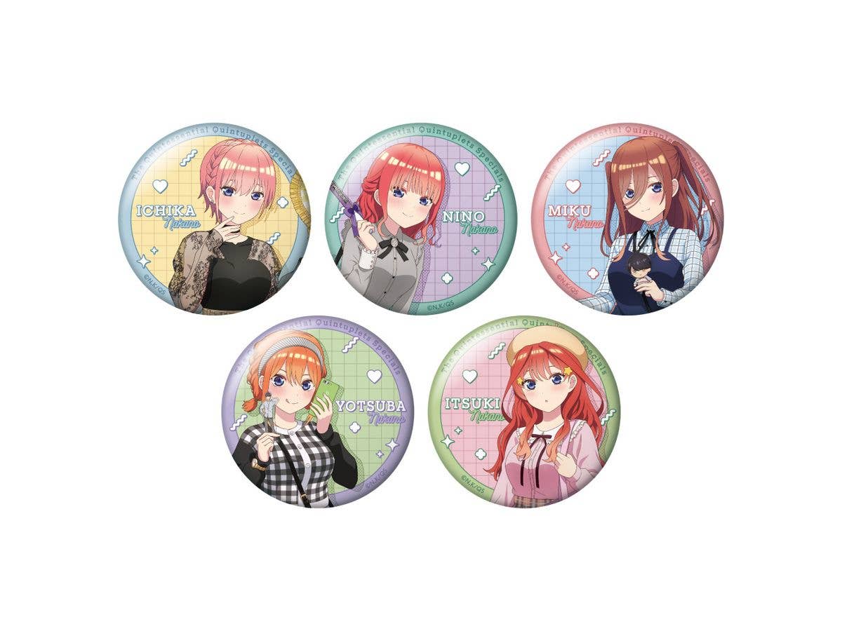 The Quintessential Quintuplets Series : Trading Newly drawnCan Badge 1BOX5pcs