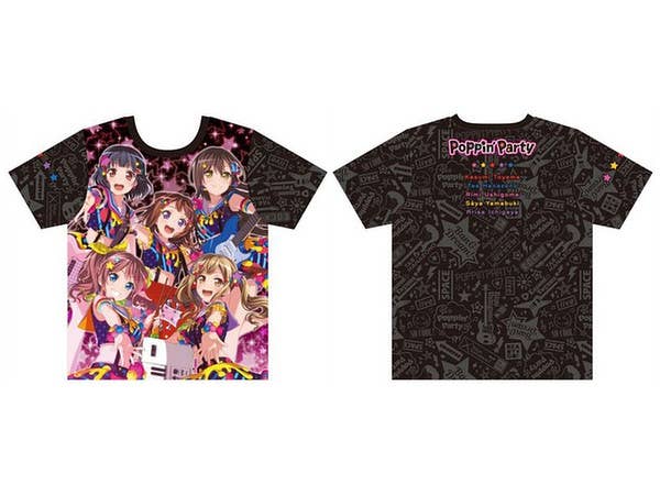 BanG Dream!: Poppin' Party Full Graphic T-shirt Vol.2 L Size