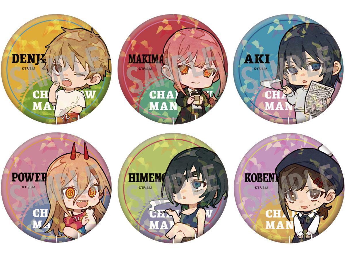 Chainsaw Man: Trading Hologram Can Badge Holiday ver. 1Box 6pcs