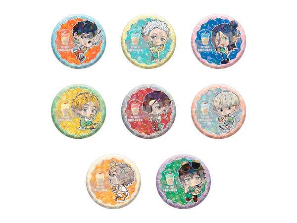 Wind Breaker: Trading Hologram Badges, Stuffed Toy Ver., 1 Box, 8 Pieces