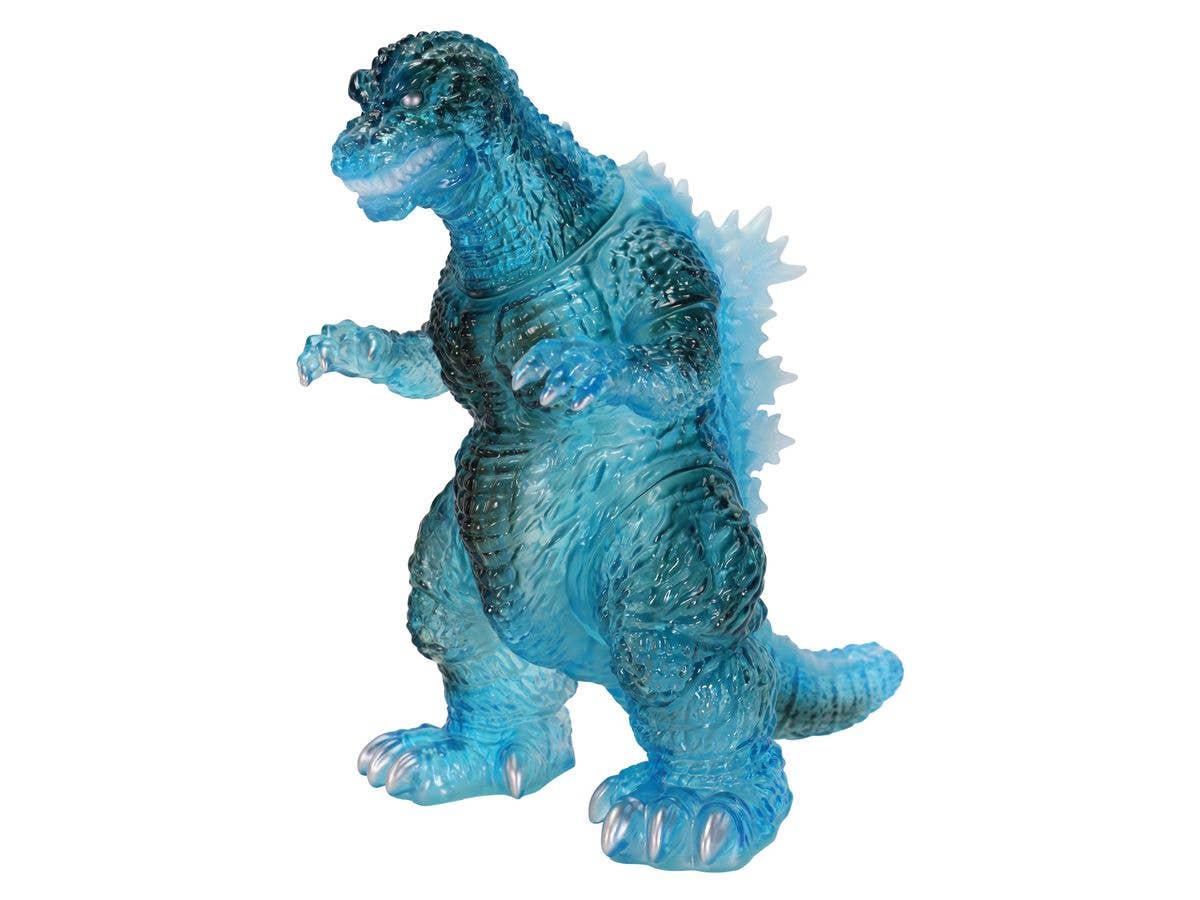 Big Retro Soft Vinyl Series Godzilla (2001) Heat Clear Blue Ver.