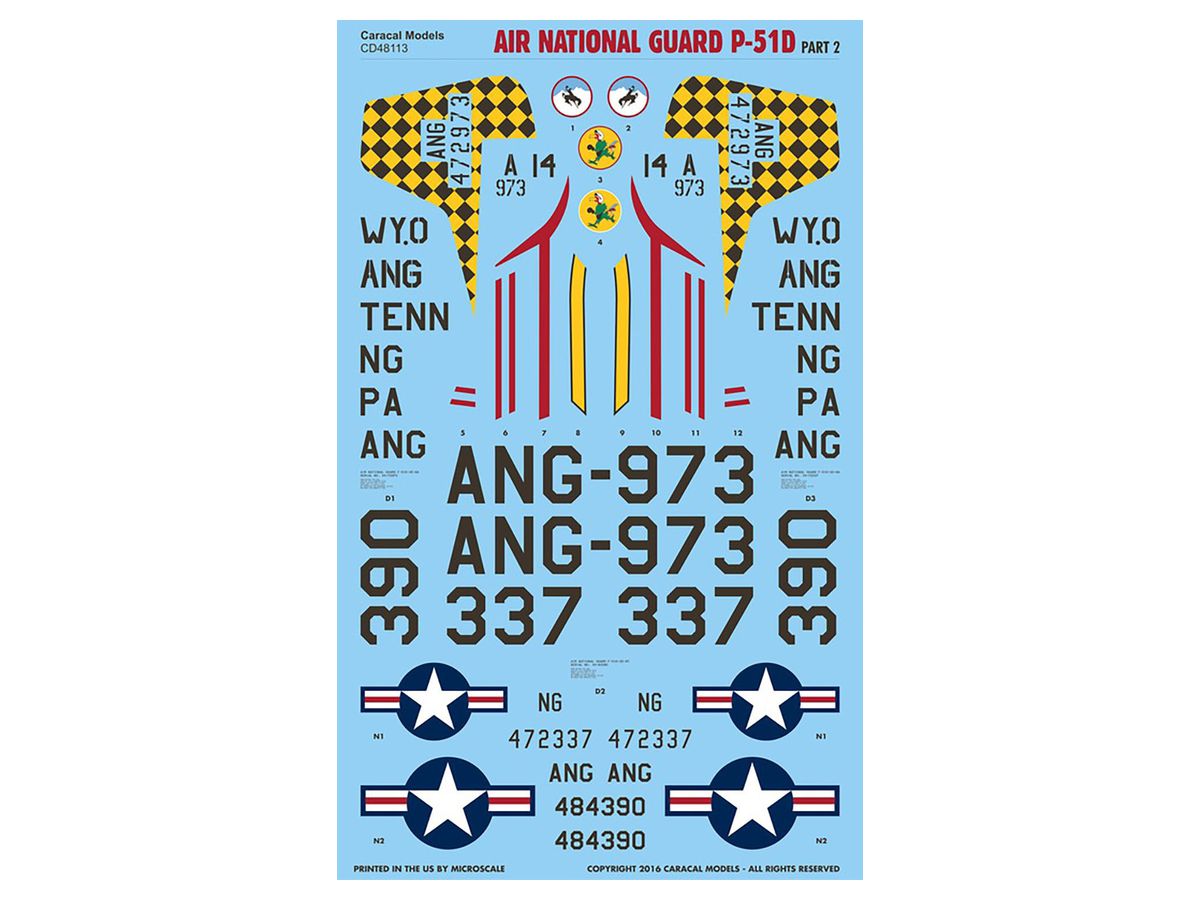 US Air Force P-51D Part 2 Decal