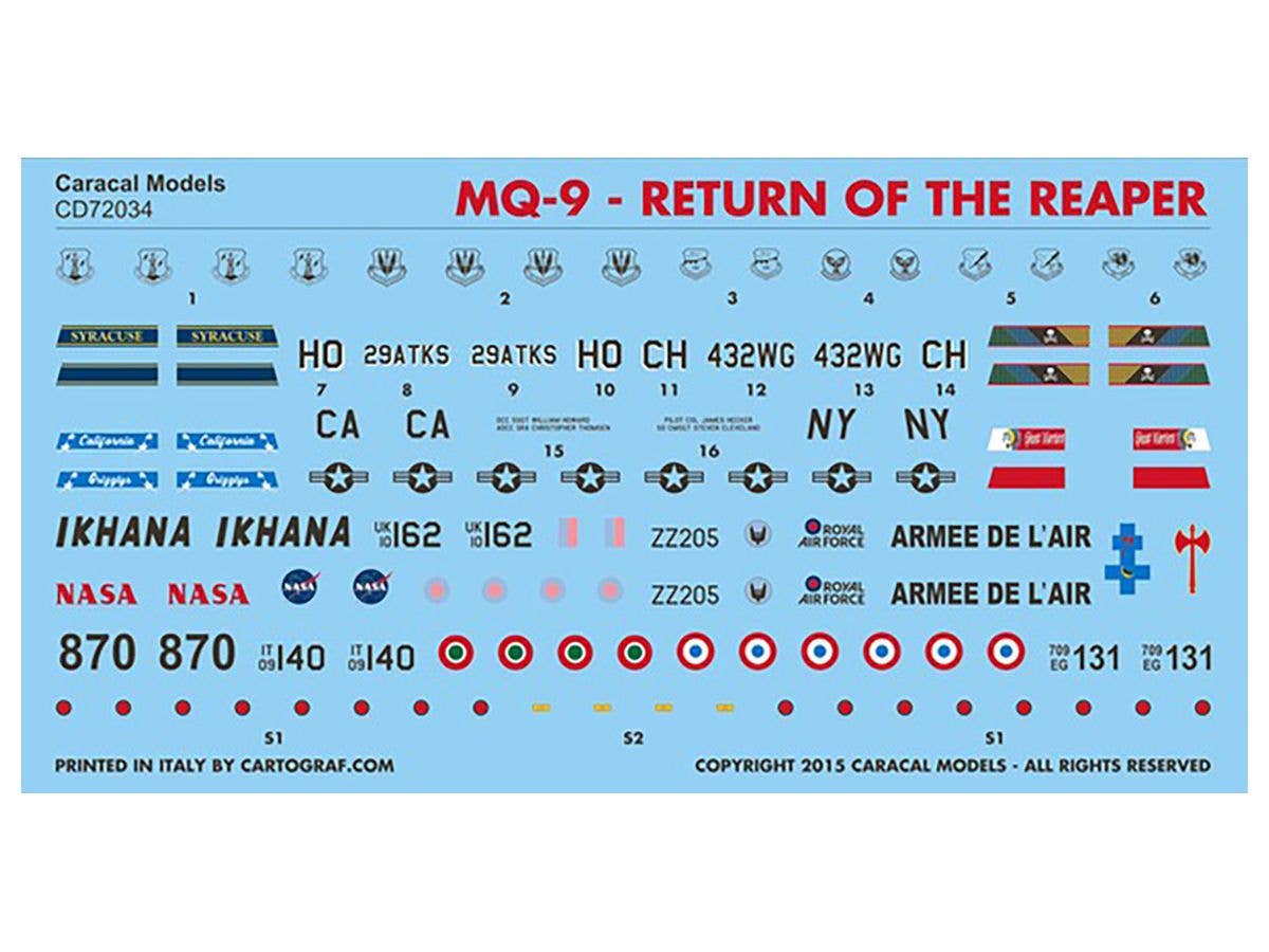 Drone MQ-9 Return of the Reaper Decal