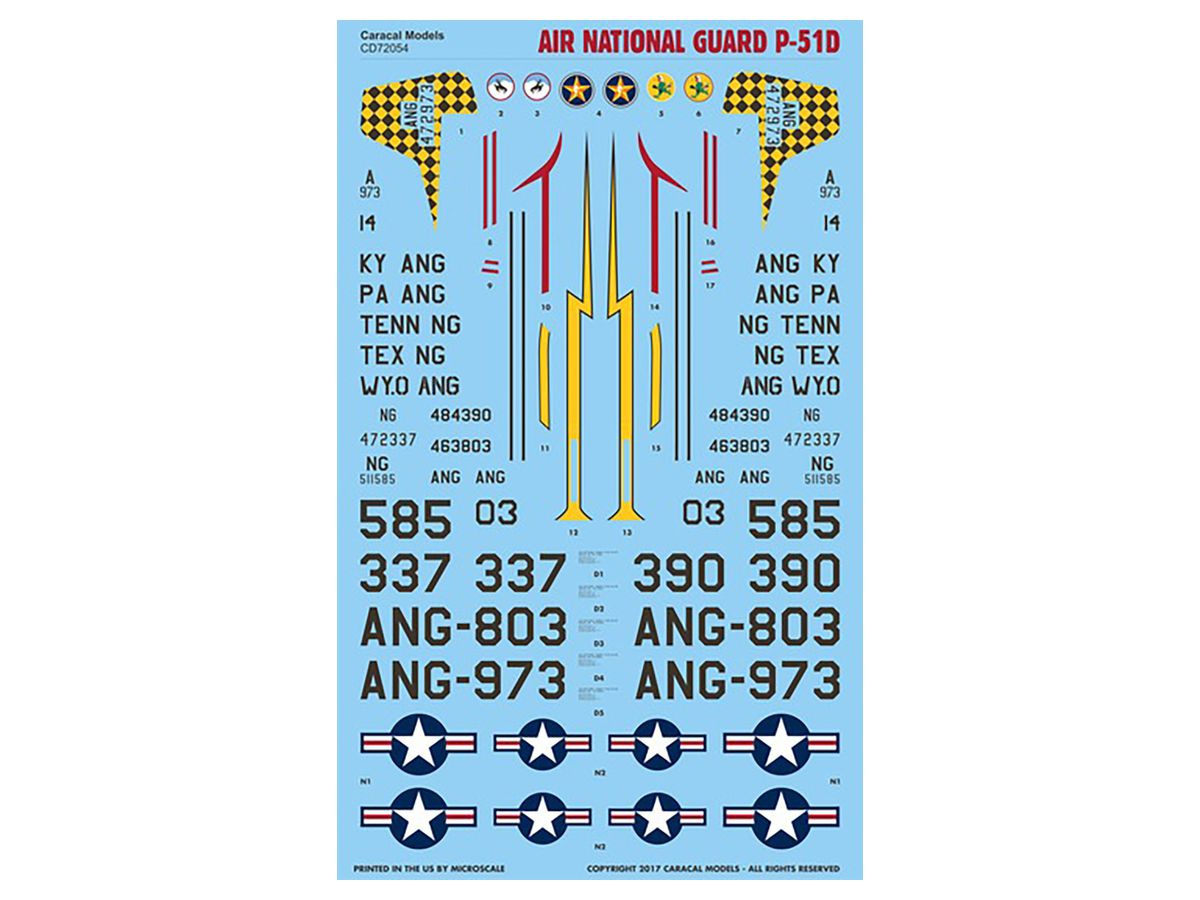 US Air Force P-51D Decal
