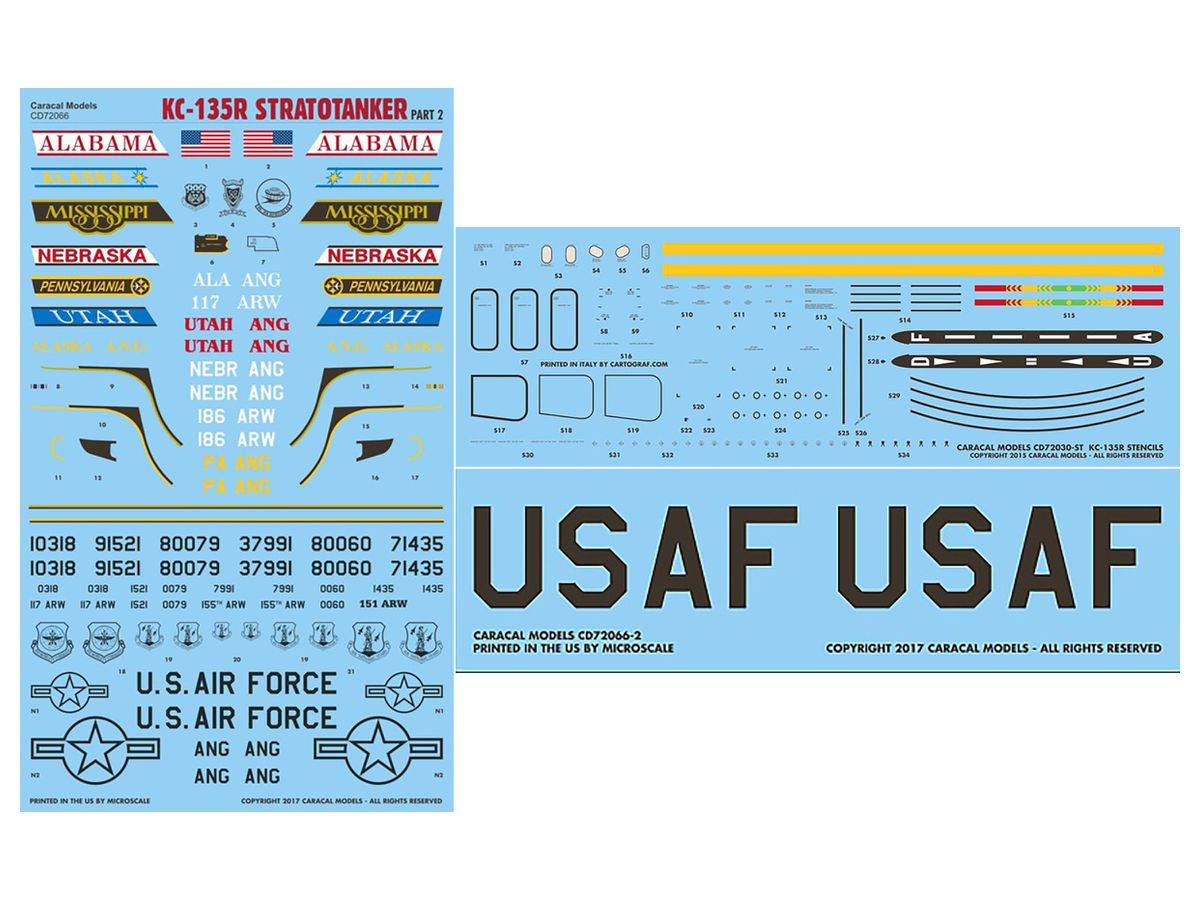 US Air Force KC-135R Stratotanker Part 2 Decal