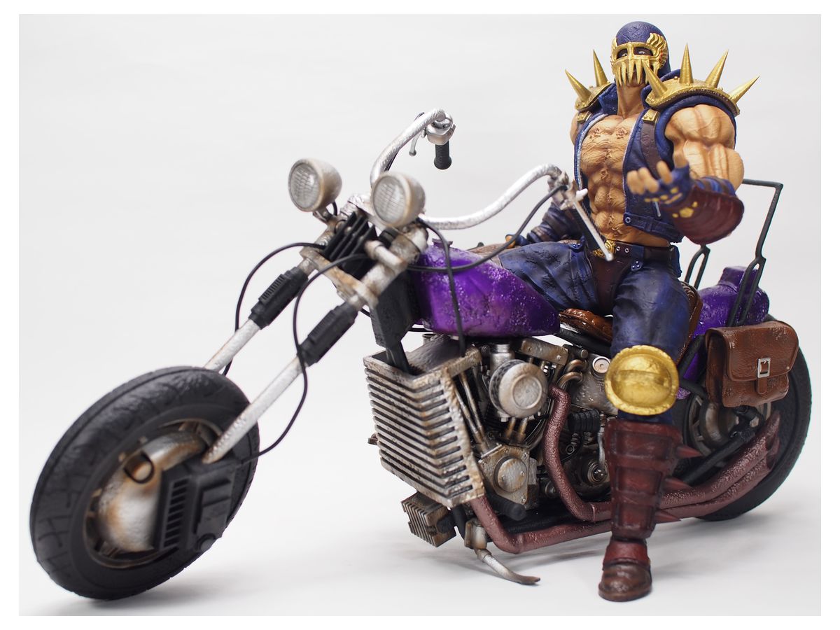 Fist of the North Star Hokuto Ultimate Modeling 2nd Jagi & Bike Set Initial Setting Version (Soft Vinyl)