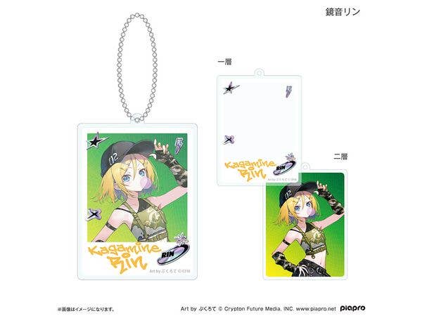 Hatsune Miku + Piapro Characters: Reiwa Idol Double-Layer Acrylic Keychain Kagamine Rin