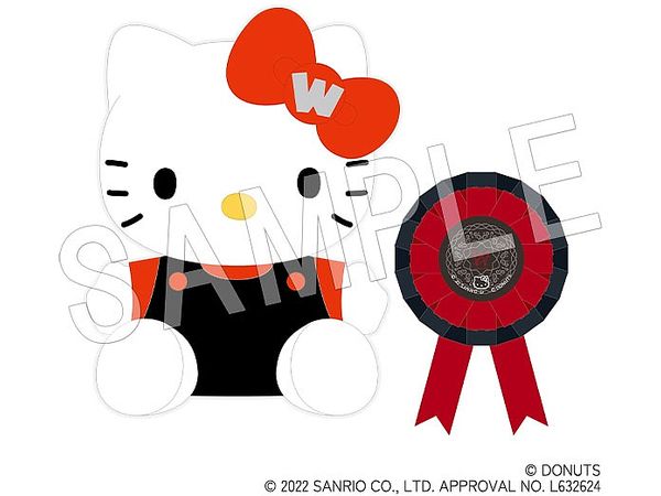BLACKSTAR -Theater Starless- x Sanrio characters: Plush (With Rosette) Hello Kitty (Team W)