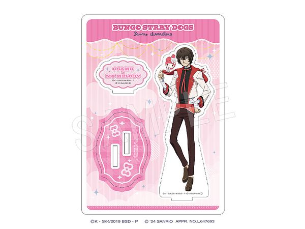 Bungo Stray Dogs x Sanrio Characters:  Acrylic Stand Osamu Dazai x My Melody