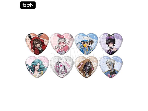 Identity V x Sanrio Chugai Grace Cafe: 2Nd Trading Heart Can Badge Vol.2 Total 8 Types 1Box 8Pcs