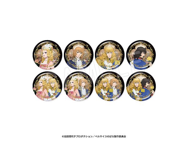The Rose Of Versailles: Foil-Stamped Can Badges, 1 Box, 8 Pieces