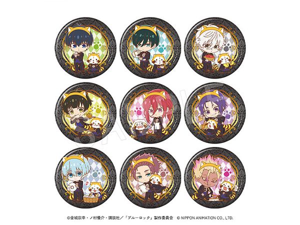 Blue Lock x Rascal Trading Glitter Can Badge Butler Mini Character Ver. 1 Box 9Pcs