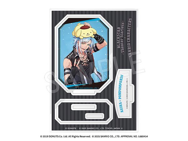 Black Star -Theater Starless- x Sanrio Characters Acrylic Stand Akira x Pompompurin