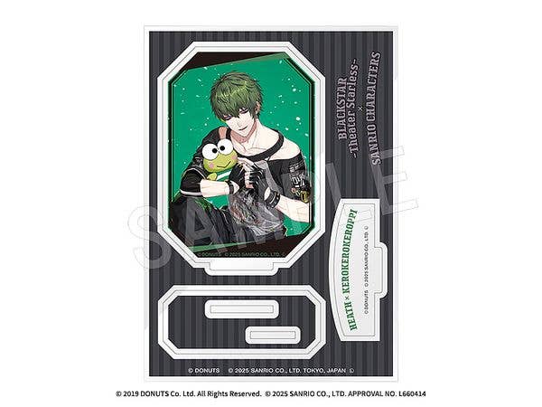 Black Star - Theater Starless- x Sanrio Characters Acrylic Stand Heath x Kerokerokeroppi