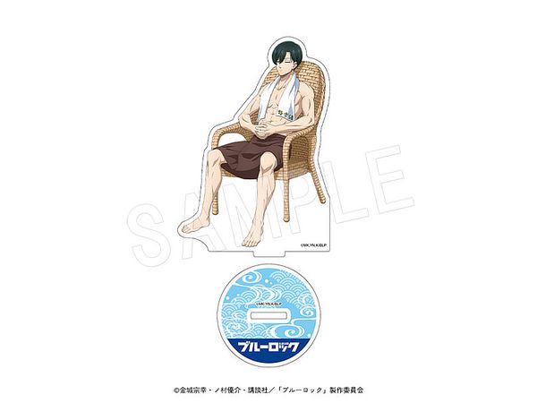 Blue Lock Acrylic Figure Stand Bath Version Rin Itoshi