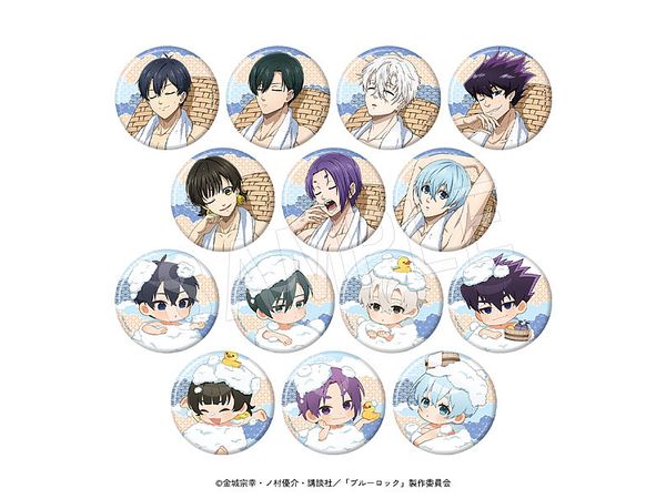 Blue Lock Trading Japanese Paper Style Badge Bath Version 1 Box 14Pcs