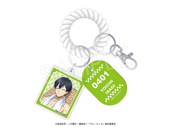 Blue Lock Locker Key Style Keychain Bath Version Yoichi Isagi