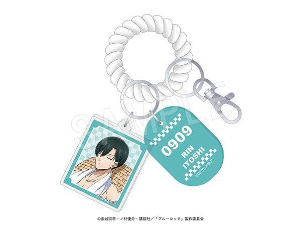 Blue Lock Locker Key Style Keychain Bath Version Rin Itoshi