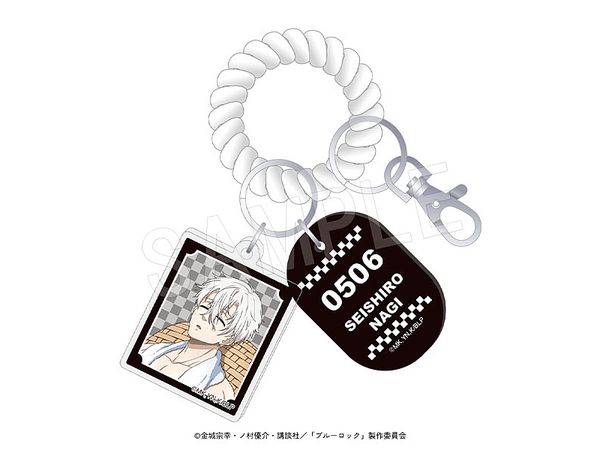 Blue Lock Locker Key Style Keychain Bath Version Nagi Seishiro