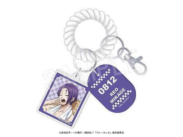 Blue Lock Locker Key Style Keychain Bath Version Mikage Reo