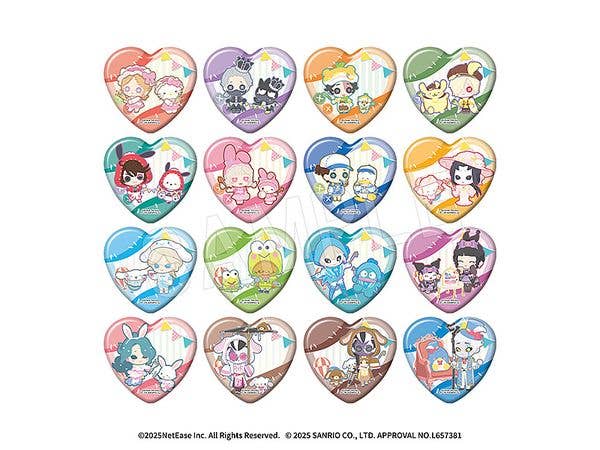 Identity V x Sanrio: Trading Heart Badges (Mini Characters): 1Box (16pcs)