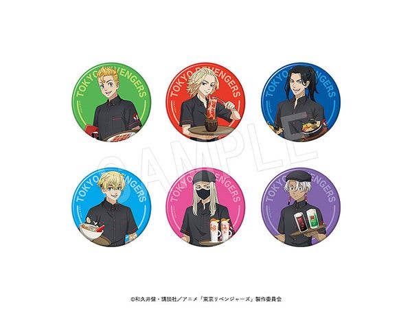 Tokyo Revengers: Trading Can Badge Yamanakaya Collaboration Ver.: 1Box (6pcs)