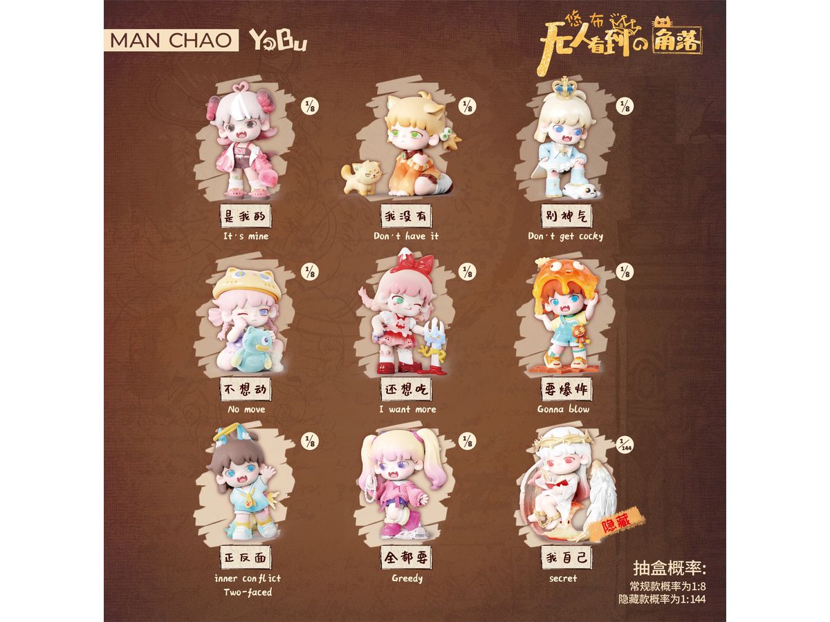 YOBU No One Can See Corner Series 1Box 8pcs