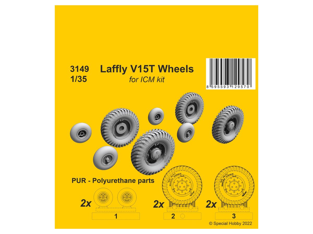 Laffly V15T Wheels / for ICM kit