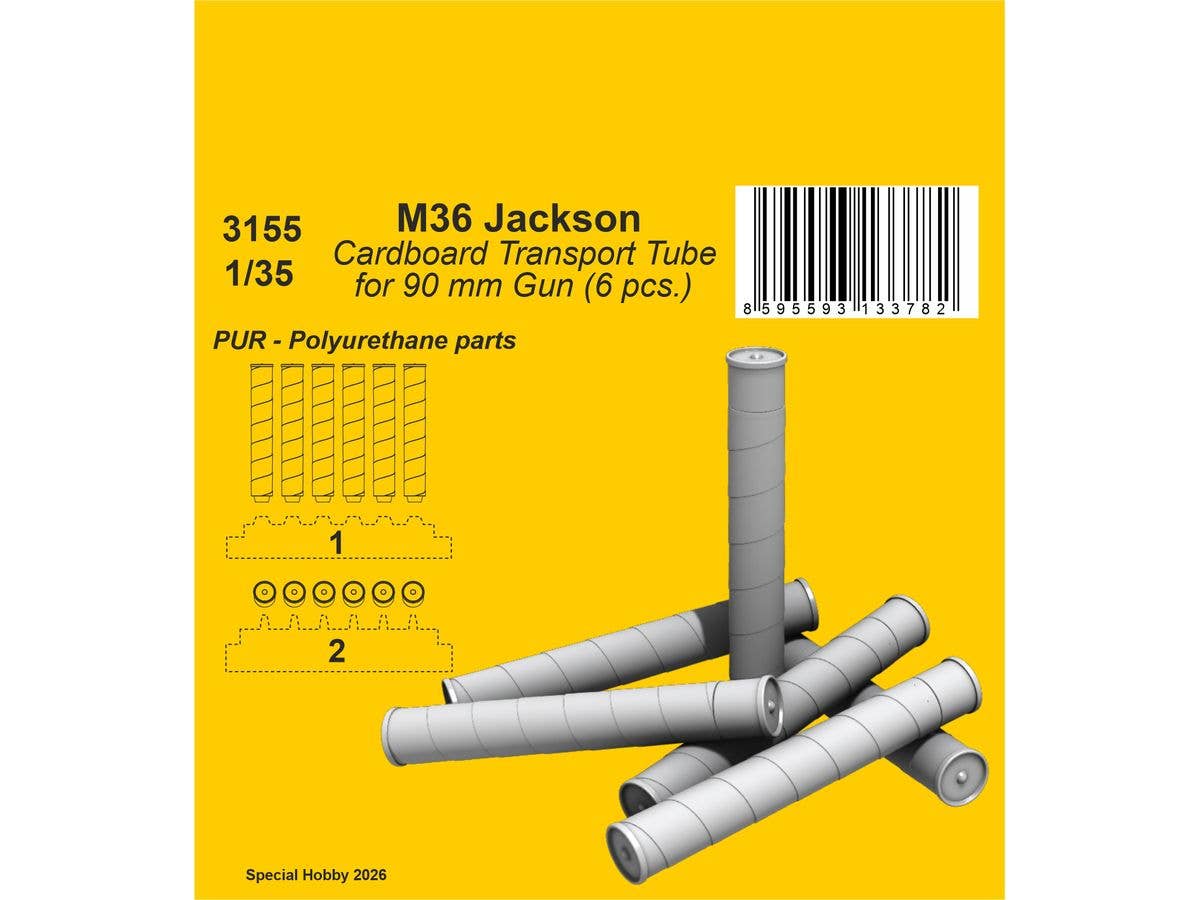 M36 Jackson Cardboard Transport Tube for 90 mm Gun (6 pcs.)
