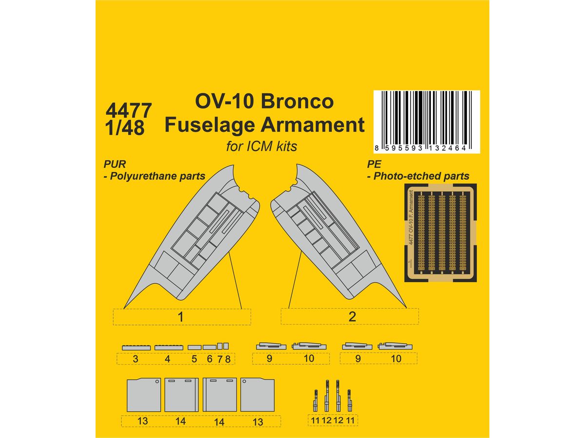 OV-10 Bronco Fuselage Armament / for ICM kit