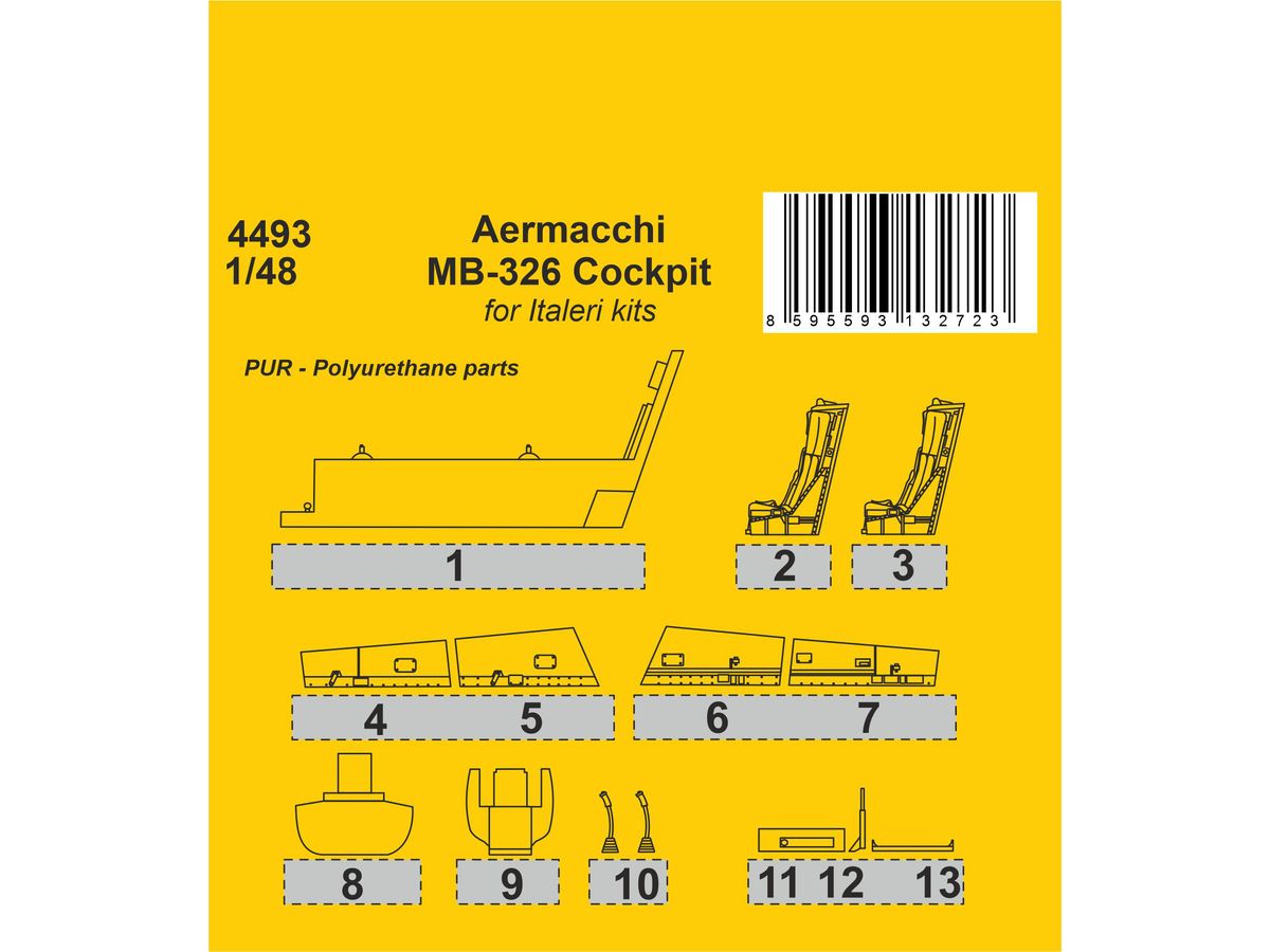 Aermacchi MB-326 Cockpit / for Italeri kits