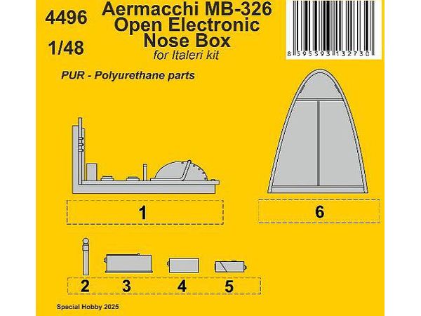 Aermacchi MB-326 Open Electronic Nose Box / for Italeri kits