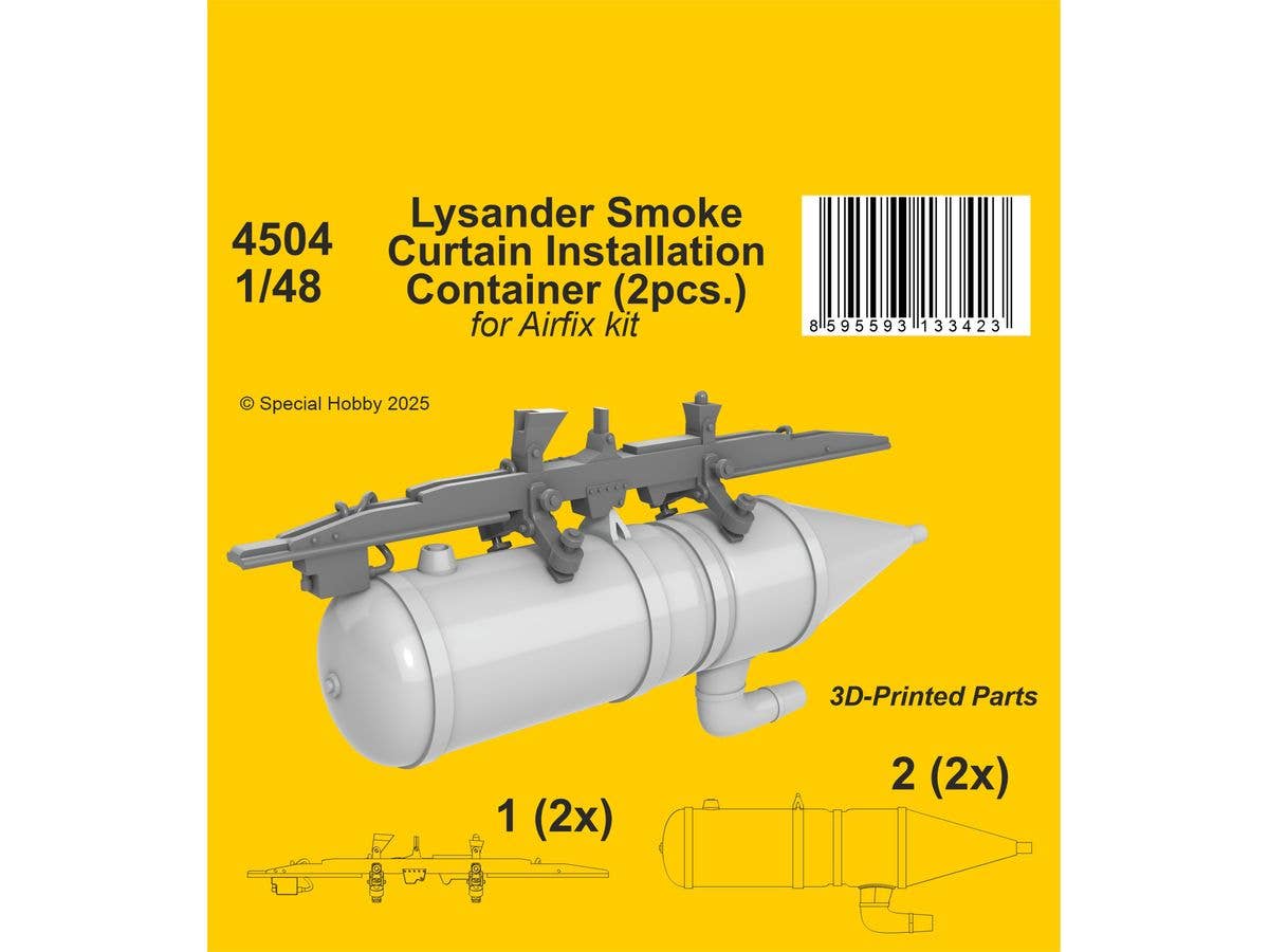 Lysander Smoke Curtain Installation Container / for Airfix kit