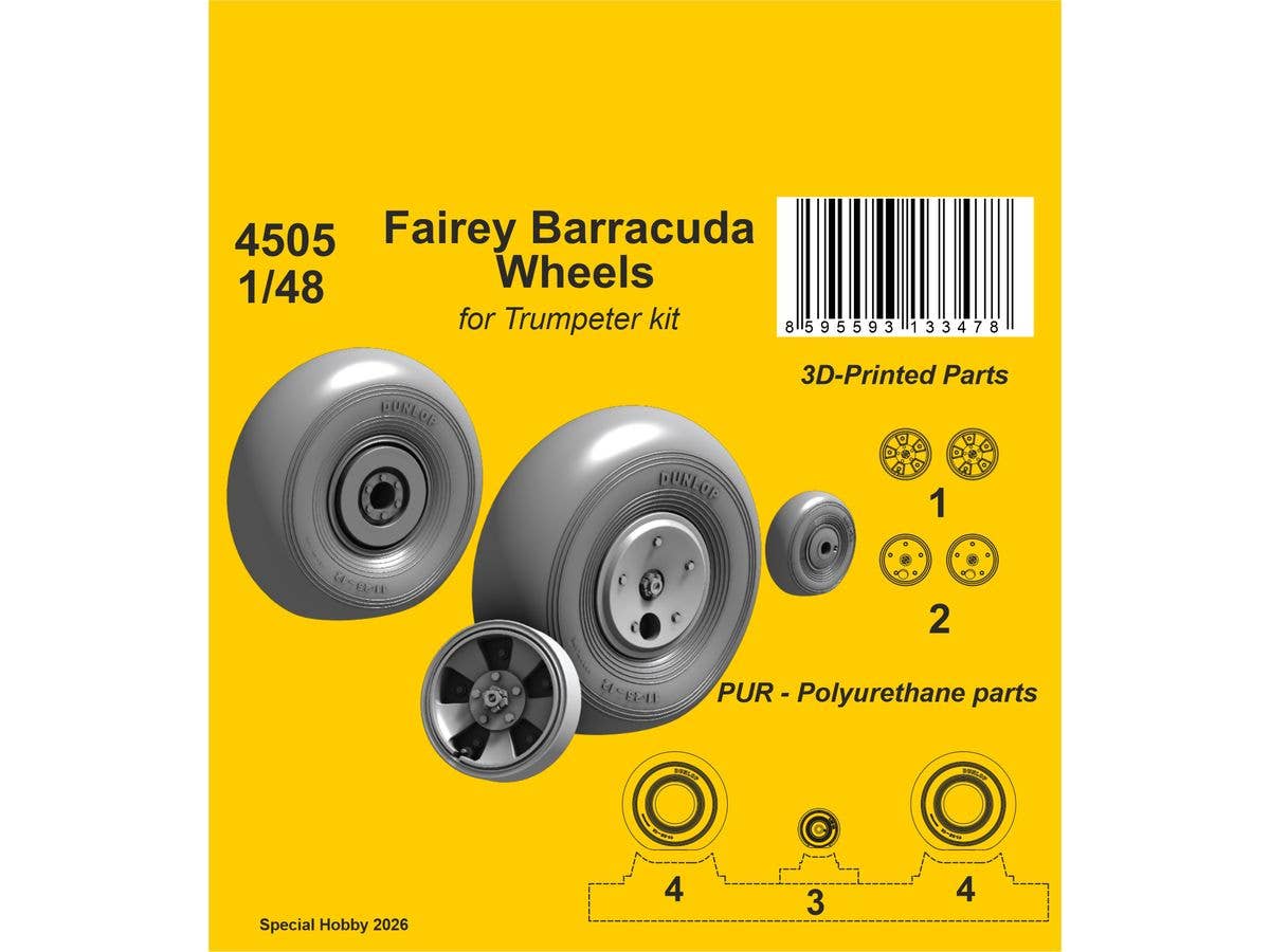 Fairey Barracuda Wheels  / for Trumpeter kit