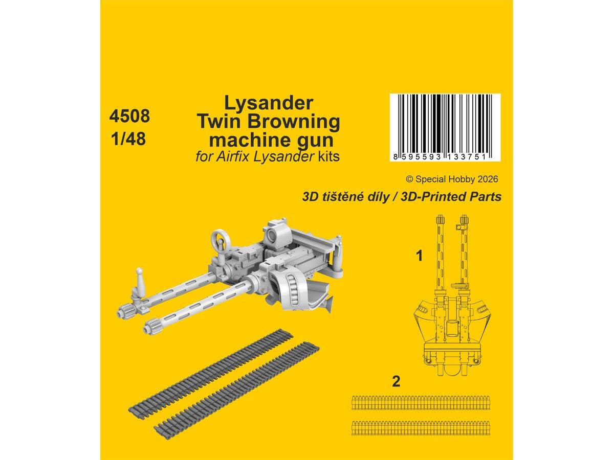 Lysander Twin Browning machine gun / for Airfix kit
