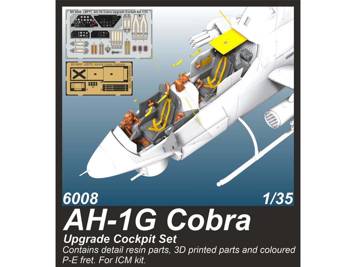AH-1G Cobra Upgrade Cockpit Set for ICM kits