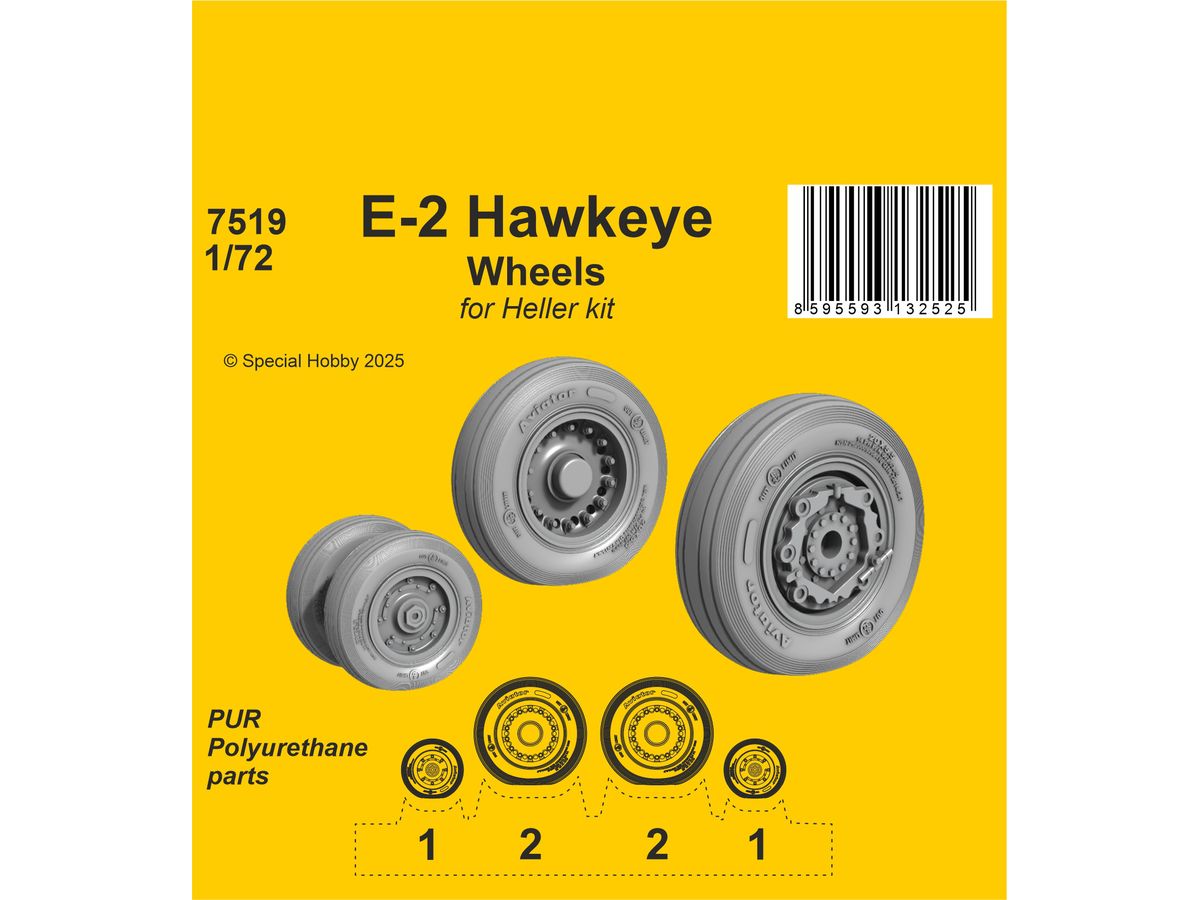 E-2 Hawkeye Wheels / for Heller kit