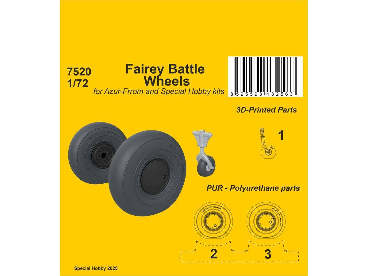 Fairey Battle Wheels / for Azur-Frrom and Special Hobby kits